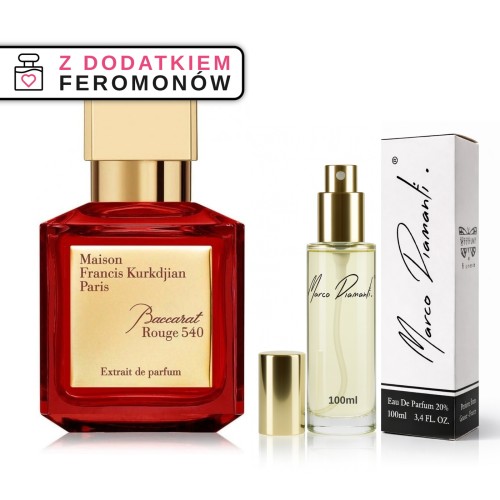 Perfumy nr 255 100ml z feromonami - zamiennik inspirowany Baccarat Rouge 540 od Maison Francis Kurkdjian
