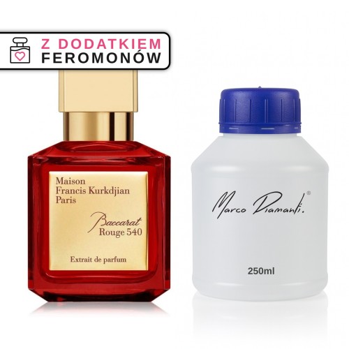 Perfumy nr 255 250ml z feromonami - zamiennik inspirowany Baccarat Rouge 540 od Maison Francis Kurkdjian